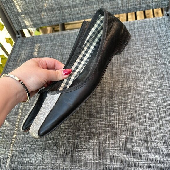 Good Lucky Black and Silver Sparkle Accent Flats - Picture 2 of 7